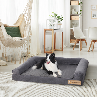 TheBuddyHouse™ Premium Orthopaedic Dog Bed – Soft Sleeping Bed for Medium & Large Dogs
